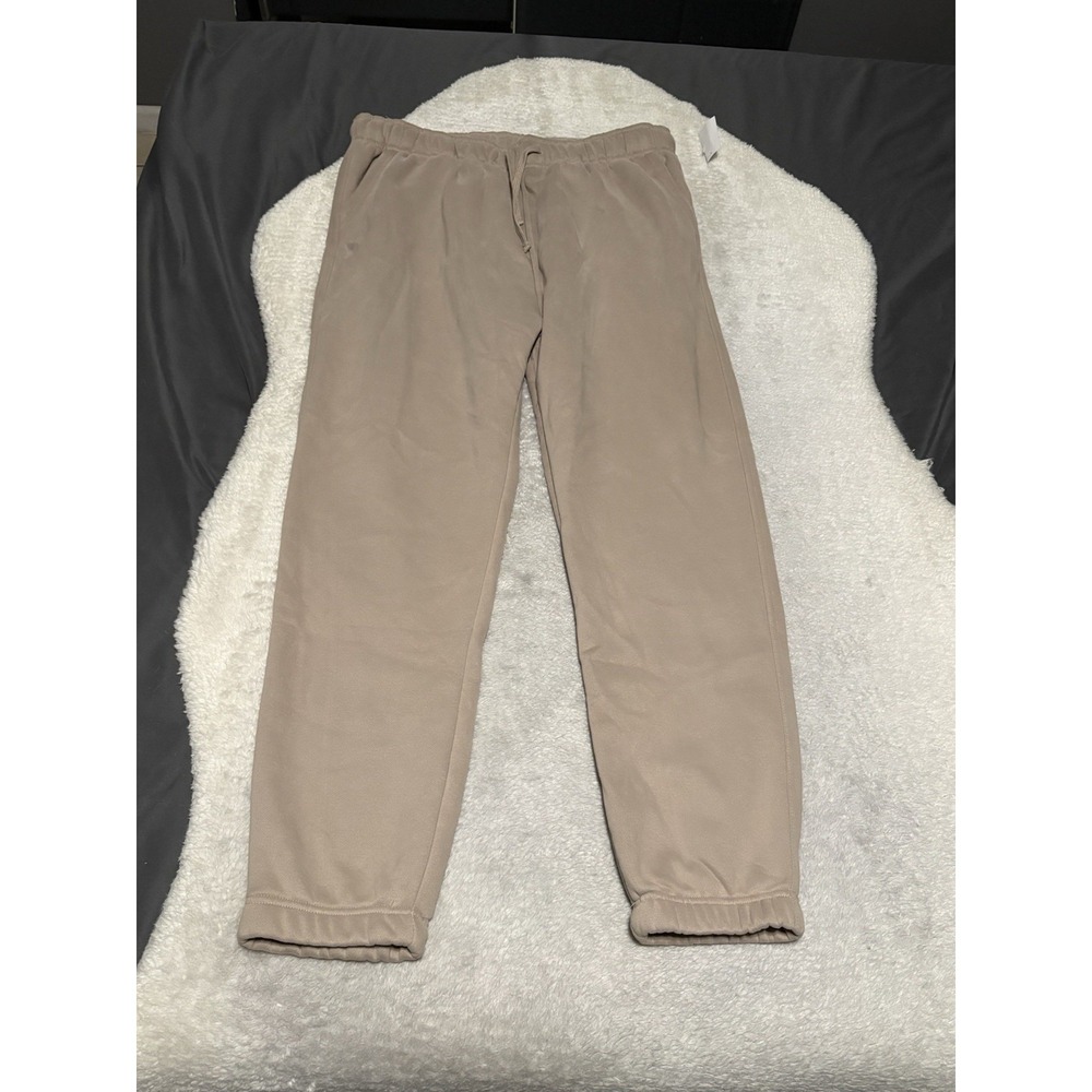 New Originals Brooklyn Cloth Men's Beige Sweatpants Soft Fleece Size XL Mens